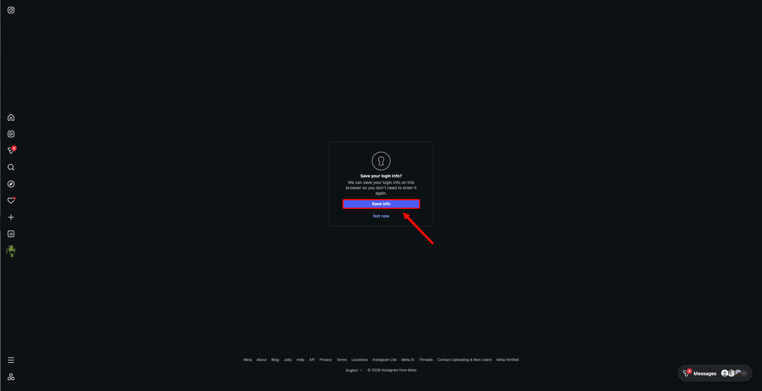 Login saqlash